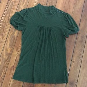 Anthropologie Olive Green top Small